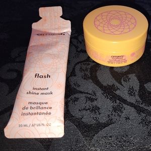 Amika soulfood nourishing mask & flash instant shine mask. Travel size
